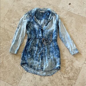 Life in Progress Denim Blue Shirt Dress